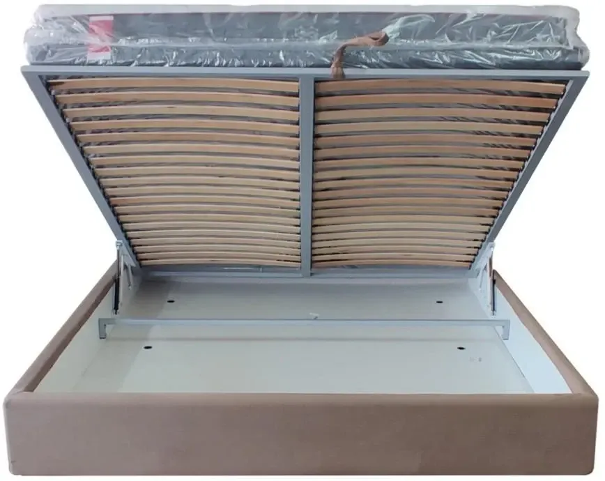 Кровать BNB Двуспальная Royal Premium 160 х 200 см Simple С дополнительной металлической цельносварной рамой Айвори Киев - изображение 2