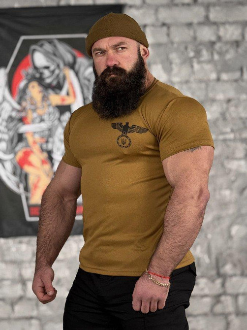 Тактическая потоотводящая футболка SABUR  Орел кайот  ВТ5083 Одесса - изображение 9