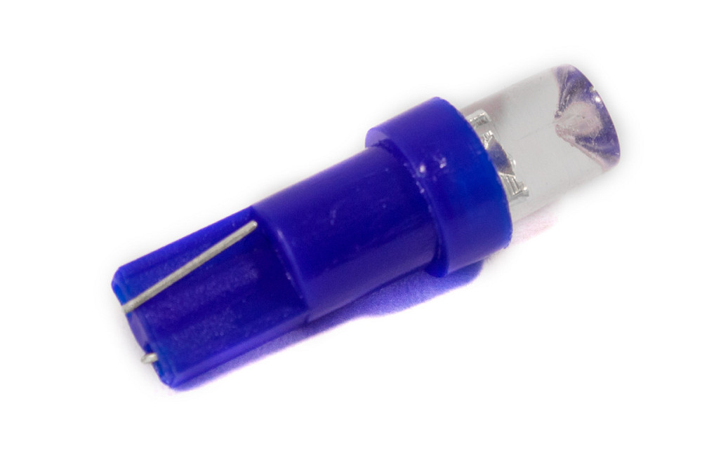 Світлодіодна лампа AllLight T5 LED (W1,2W) W2x4,6d панель приладів, кнопка BLUE 12V Харьков - изображение 2