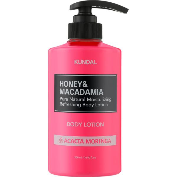 Питательный ароматический лосьон для тела Honey & Macadamia Body Lotion Acacia Moringa Kundal 500 мл Киев - изображение 1