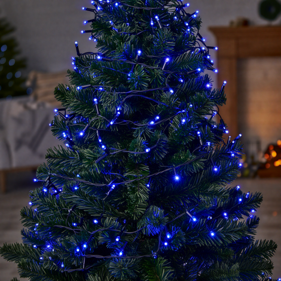 Garlando Гірлянда Різдвяна фея вулична 100 (м) 1000 LED чорний провід Синій CF1000L100MBBL Коломия