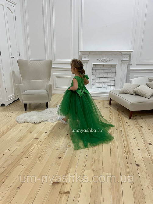 Зелене пишне плаття зі зйомним шлейфом Кривий Ріг - фото 7