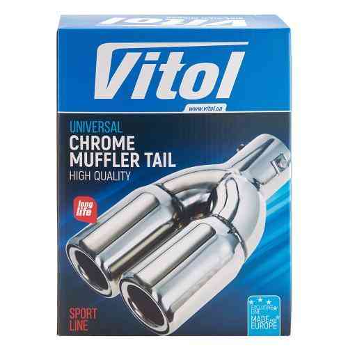 Насадка на глушник НГ-1209B, внутрішній діаметр 64 мм, довжина 241 мм, подвійний зовнішній діаметр 89 мм Харків