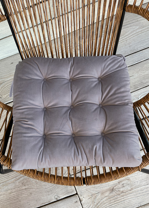 Подушка для стільців (40x40х5 см) Decorator Velour колір бузково-сірий​​​​​​​ 84-104 Київ - фото 3