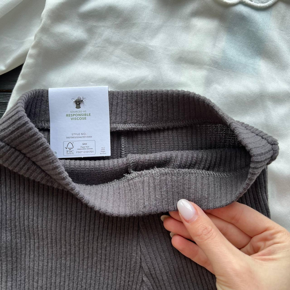 Дитячі Штани для Дівчат в Рубчик George 2-3 роки (92-98 см) пакунок малюка Киев - изображение 2