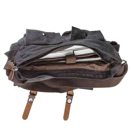 Сумка на плече текстильна Чорна (Vintage) Київ