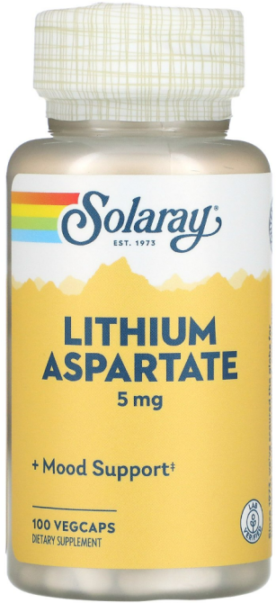 Литий (аспартат) Solaray Lithium Aspartate 100 капс Киев - изображение 1