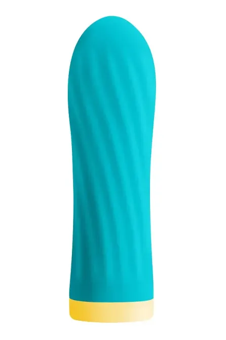 Віброкуля S Pleasures Bullets Twist & Shout Turquoise, бірюзова, ребриста поверхня, 10 режимів Львів - фото 1