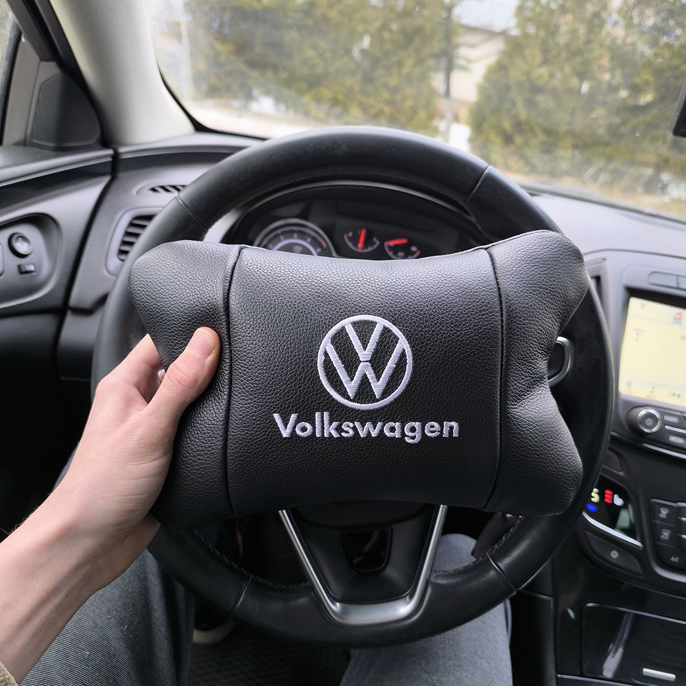 Подарунок чоловікові водію Volkswagen 1шт, Подушка під шию з логотипом, Подушка для YB-696 підтримки голови Київ - фото 3