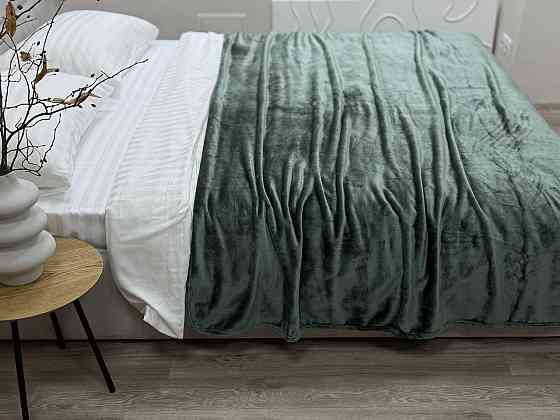 Ecotton Плед Ecotton 220х240 см Well Soft зелений пудровий (17-0112 Matte green) Коломия