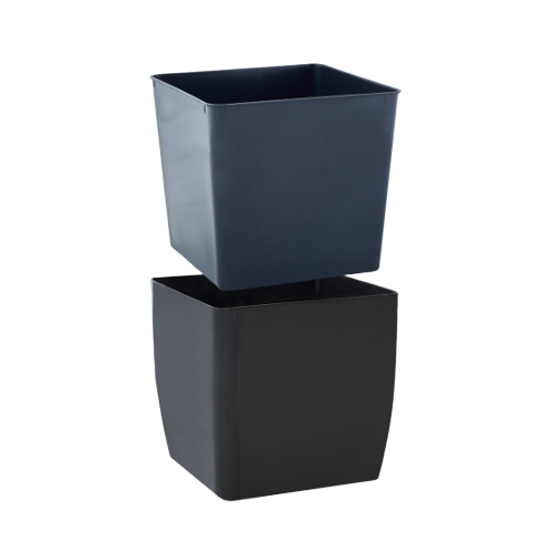 Вазон Квадро 22*22*21см низький граніт Алеана Житомир