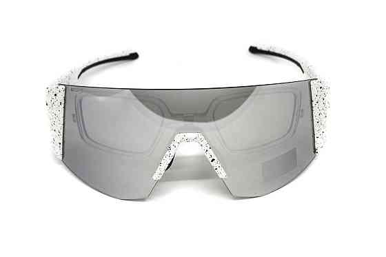 Окуляри захисні Global Vision Astro White (G-Tech™ silver), дзеркальні сірі в білій оправі (з можливістю установки діоптрійної Запорожье