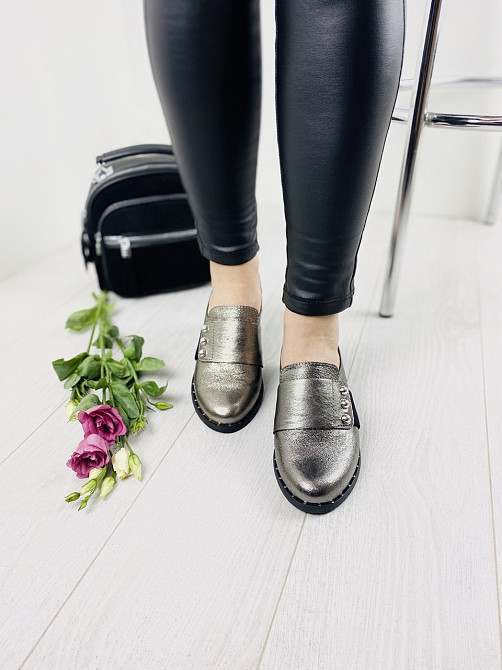 MILLI GOLD Туфлі жіночі MILLI GOLD 359-1705 срібні (весна-осінь, шкіра натуральна) (3308) Коломия - фото 3