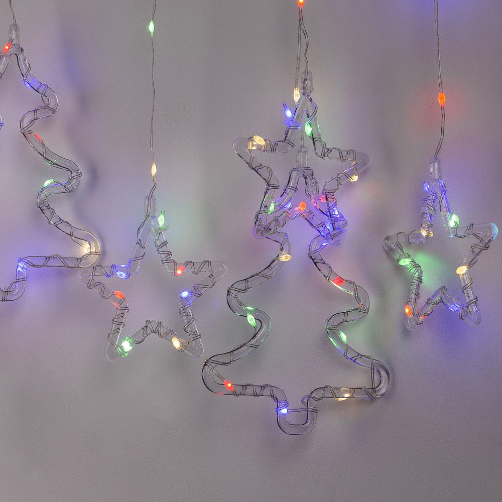 Гірлянда-штора LED "Зірка та Ялинка" 120 LED 3х0,9 м Київ - фото 5