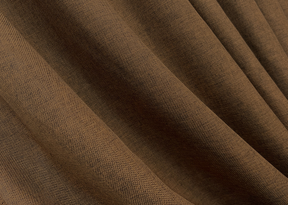 Комплект готовых штор VR-Textil Лен Мешковина № 1922ш Коричневый 150х270 см 2 шт (33-0988) Киев - изображение 6