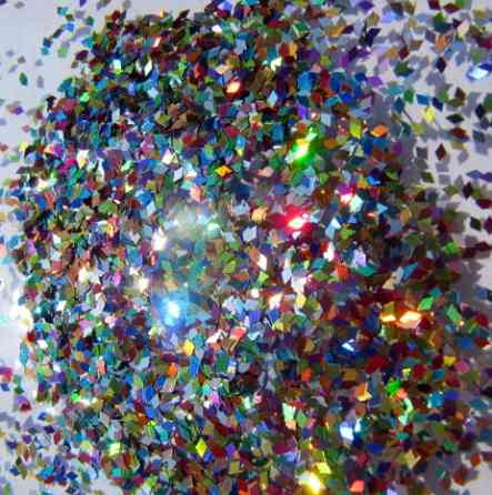 Плівка для ефекту "Бите скло" порізана в баночках мікс Київ