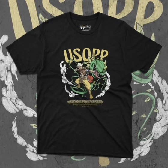 Футболка мужская с принтом Ван Пис Usopp Размер 48 Anime0270 Днепр