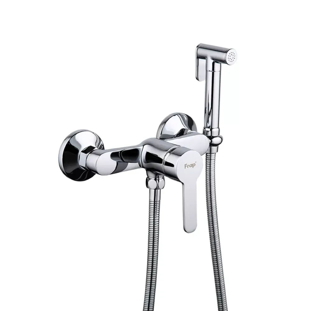 Гігієнічний набір із змішувачем зовнішнього монтажу Frap F2041, хром Київ - фото 1
