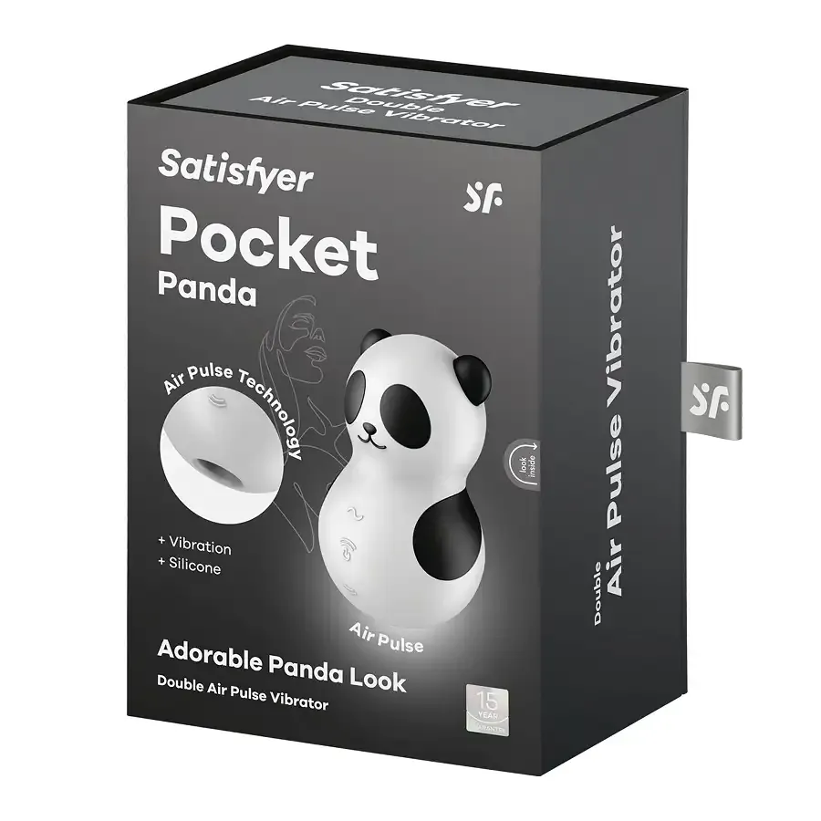 Вакуумний стимулятор з вібрацією Satisfyer Pocket Panda Львів - фото 7