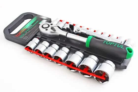 Набір голівок 1/2 6-г. 20 ед. Toptul 8-32м з удовою на планці. Вінниця