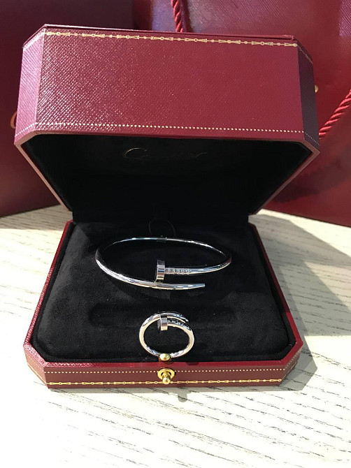 Cartier браслет звоздь и кольцо белое золото / Картье браслет Гвоздь и кольцо Одесса - изображение 1