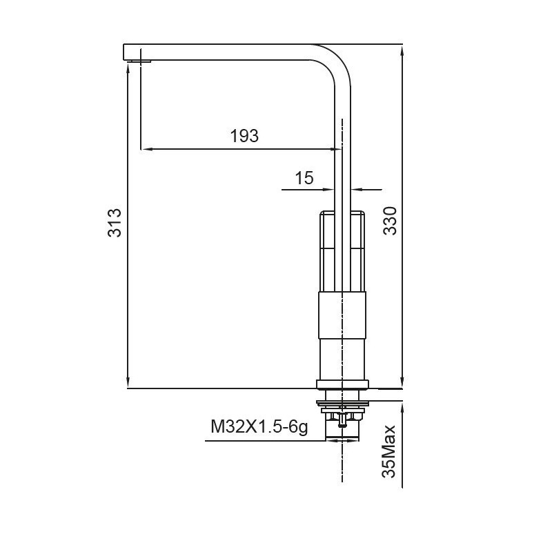 Змішувач для кухні Koer KB-70010-01    ( KR3488 ) 30377 Харків - фото 8