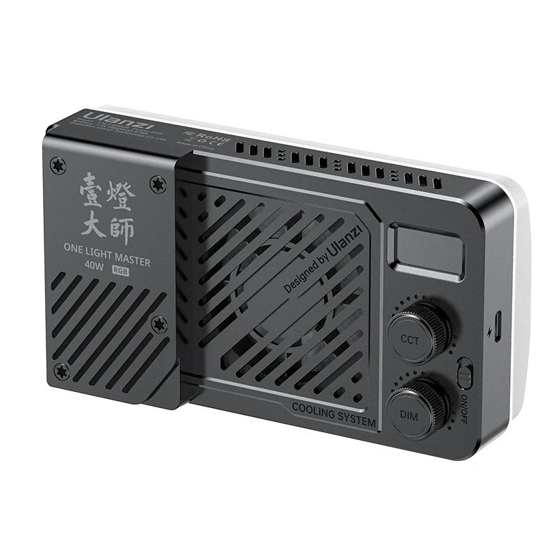 Накамерне світло надпотужне 40Вт RGB із розсіювачем CRI 96+ 2700-6500К Ulanzi LM-P40RGB Київ - фото 2