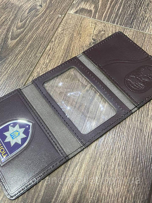 Генеральська обкладинка потрійного складання на посвідчення НПУ (Національна поліція України) Київ - фото 3