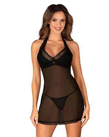 Пеньюар Obsessive Medilla chemise & thong M/L Sex Aura Київ