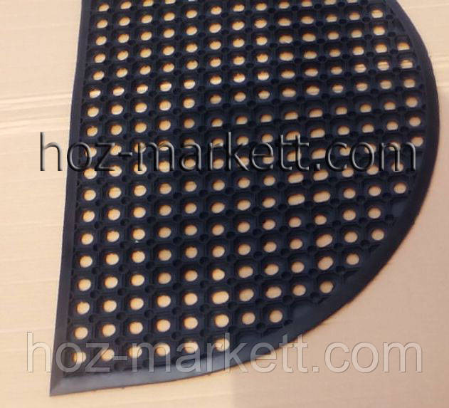 Коврик  90 см х 60 см резиновый сотами полукруглый Харьков - изображение 2