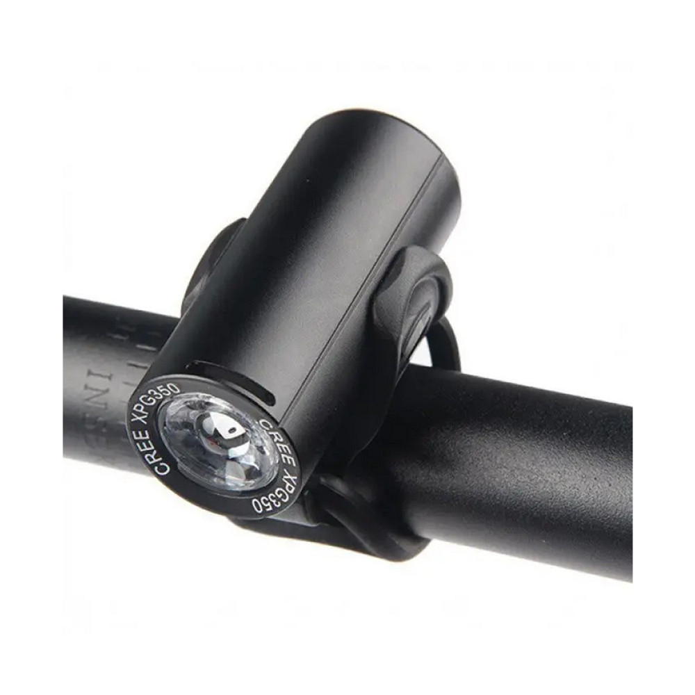 Ліхтар велосипедний передній алюмінієвий AU902 350LM, XPG, акумулятор 700mAh, USB Бровари - фото 9