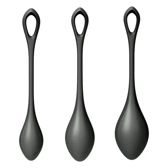 Набір йоні намистин Satisfyer Yoni Power 2 Black, діаметр 2-2,5-3см, маса 22-44-73 г Львов