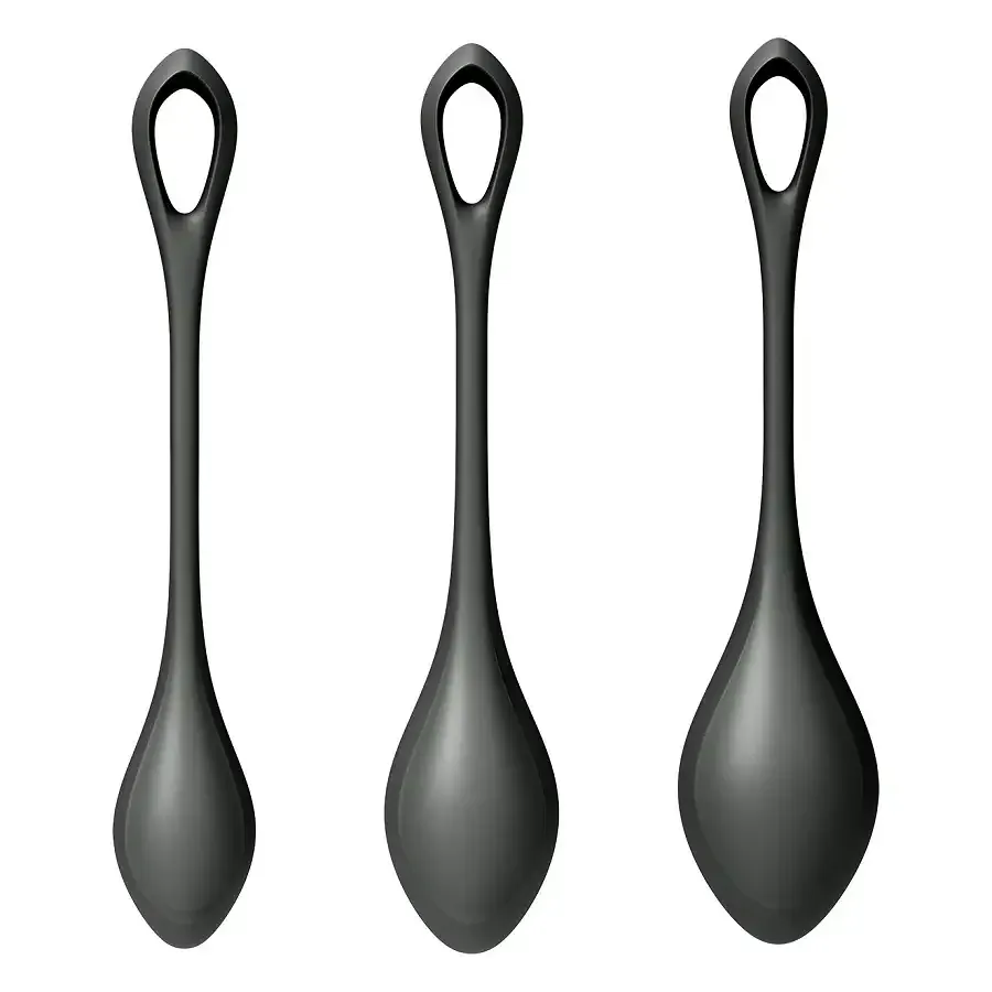 Набір йоні намистин Satisfyer Yoni Power 2 Black, діаметр 2-2,5-3см, маса 22-44-73 г Львов - изображение 3