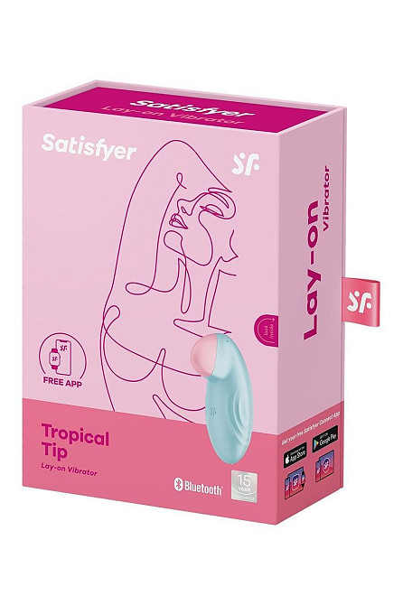 Смарт-вибратор для клитора Satisfyer Tropical Tip Light Blue Sex Aura Киев - изображение 8