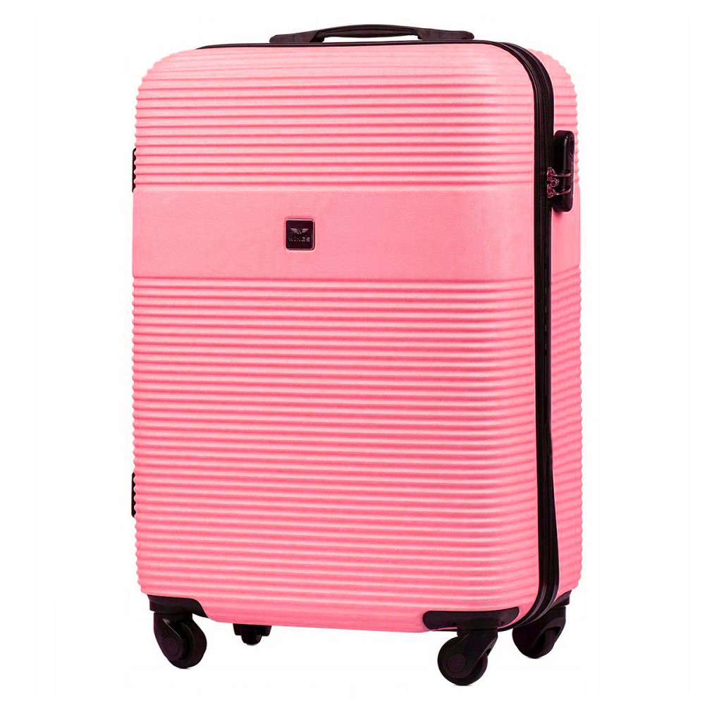 Валіза пластикова WINGS 5398 мікро 52 см рожева Київ - фото 1