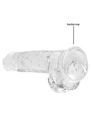 Фалоімітатор - Realrock Dildo 8" Transparent Sex Aura Київ