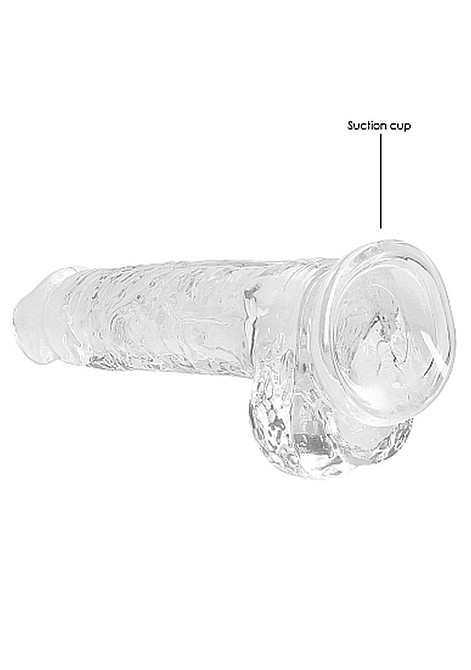Фалоімітатор - Realrock Dildo 8" Transparent Sex Aura Київ - фото 5