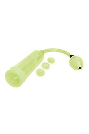 Помпа для члена светящаяся в темноте Whipsmart Glow In The Dark 3 кольца в комплекте, 23.5 см Sex Aura Киев