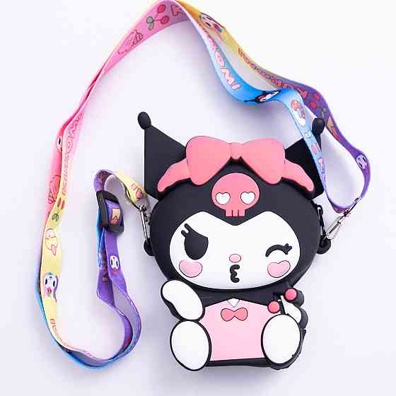 Дитяча силіконова сумочка-гаманець 15*10*3 см Чорний HP-55-6B Коломия