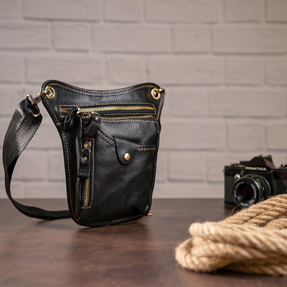 Сумка на пояс Vintage 14659 Черная Киев - изображение 7