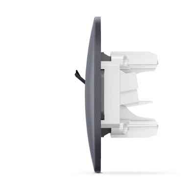 Комп'ютерна розетка Videx BINERA CAT6 одинарна черн (VF-BNSK1PC6-BG) Вінниця