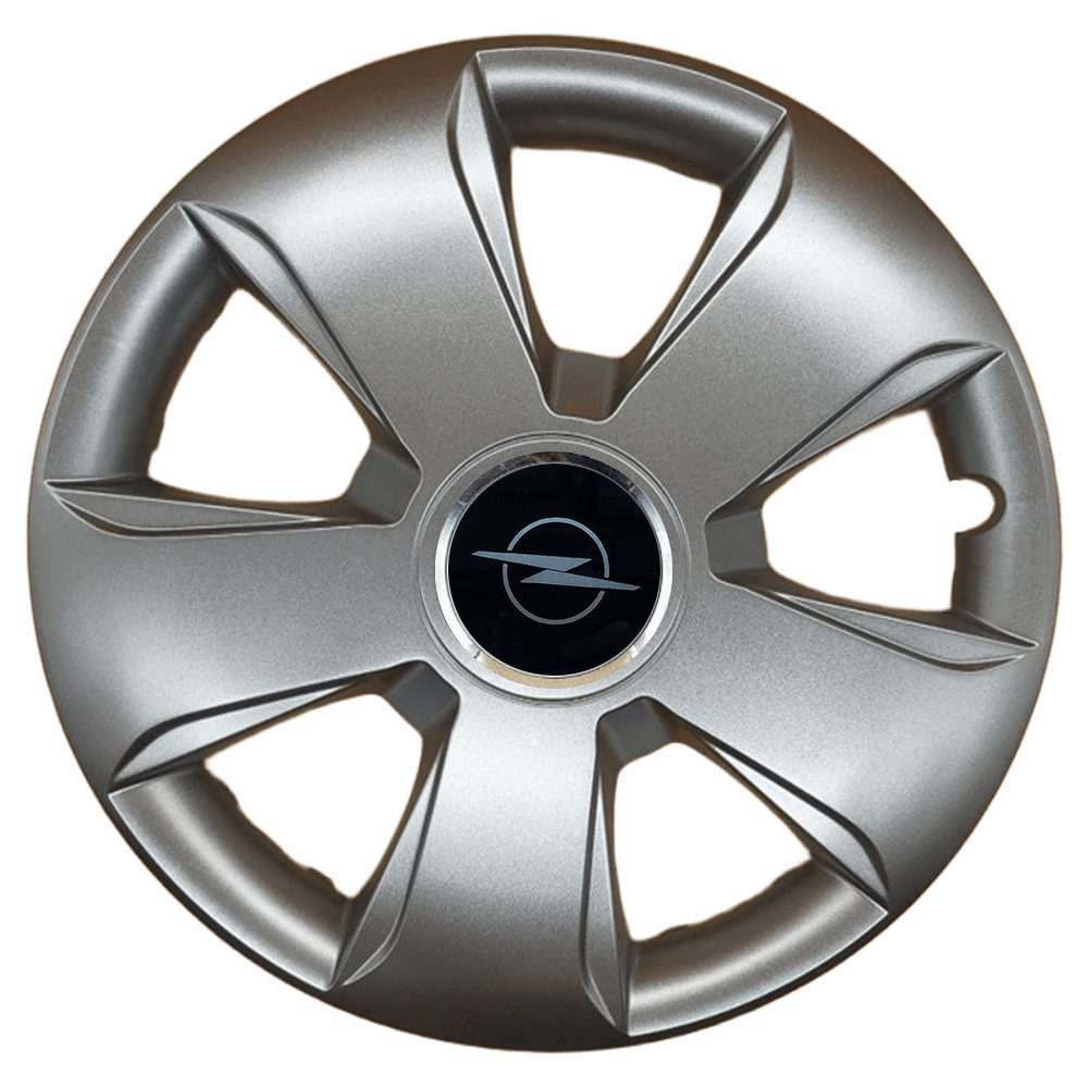 Автомобільні модельні ковпаки R13 Opel NEW 102 4шт, SJS, сріблясті Київ - фото 1