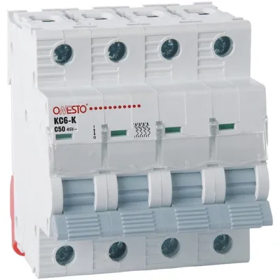 Автоматичний вимикач ONESTO 4п С 25А MCB 6kA (KC6-K) Вінниця