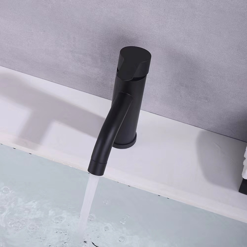 Змішувач для умивальника Champion SAP-001-B Black чорний з нержавіючої сталі (CH6158) Чернівці - фото 7