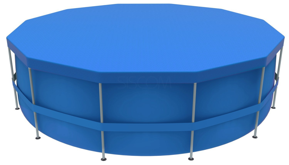 Круглый каркасный бассейн Avenli (366 x 76 см) для взрослых и детей, комплектация 19в1, Синий Киев - изображение 9