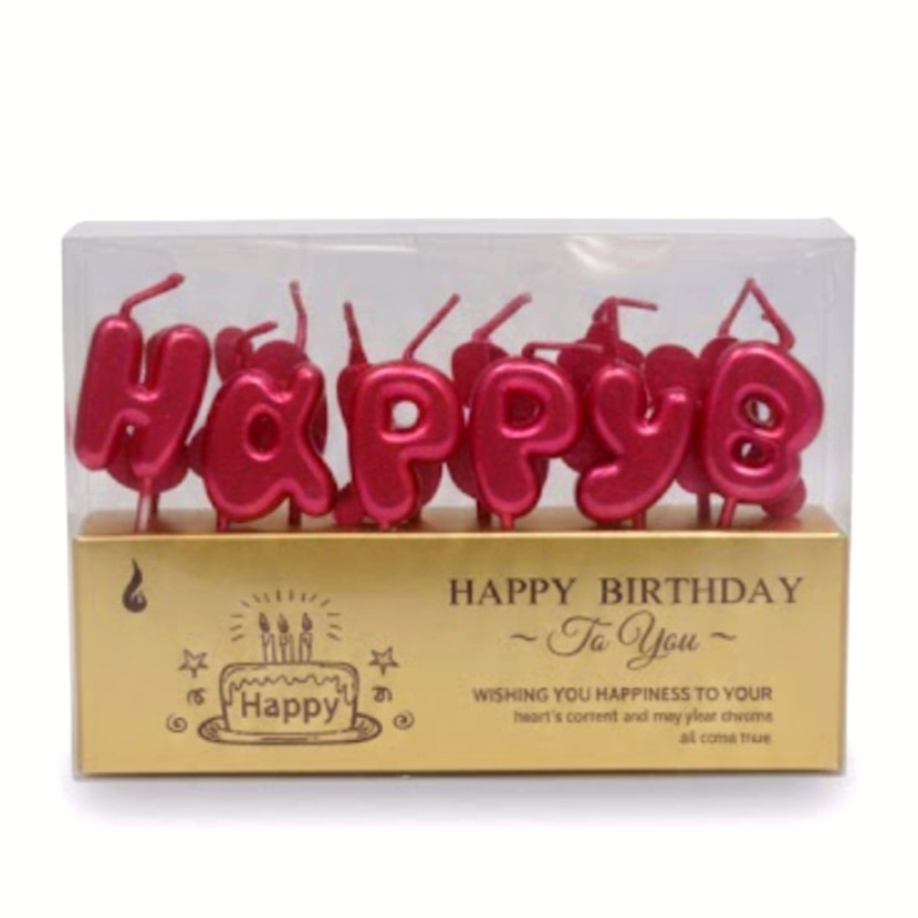 Свечи для торта happy birthday красные Киев - изображение 3