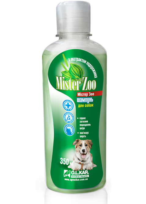 Шампунь Мистер Zoo для собак с подорожником, 350 мл Винница - изображение 1