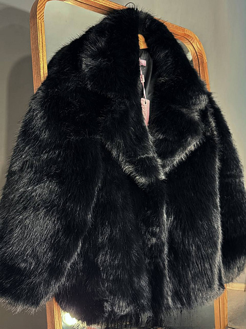 Шуба жіноча Fancy Matinee 5902 оверсайз з кишенями чорна, чорний, L Одеса - фото 5