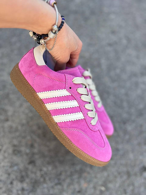 Кеды женские Notta bene розовые натуральная замша размер 38 (K-0424 5906) Коломыя - изображение 3