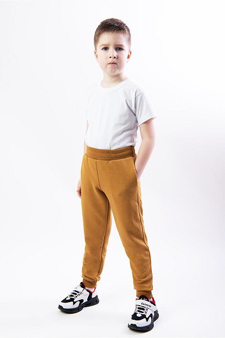 Брюки спортивные детские и подростковые, горчичные Крохатушка одяг 158 Киев - изображение 2